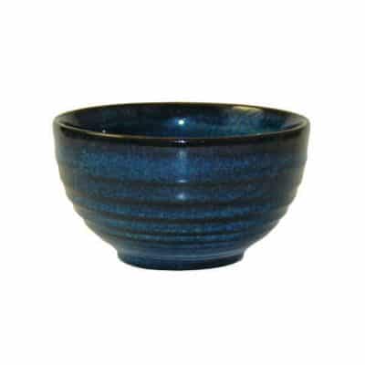 CHURCHILL BLUE RIPPLE BOWL 130X74MM