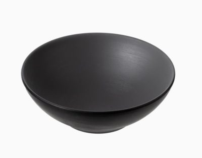 CC-Dual Colour Round Bowl 18.7cm - Grey & Black