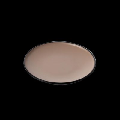 CC-Dual Colour Round Plate 16.7cm - Beige & Black