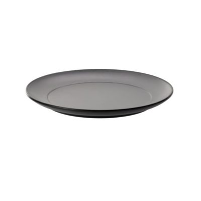 CC-Dual Colour Round Plate 21cm - Grey & Black