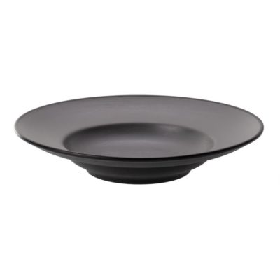 CC-Dual Colour Round Deep Plate 26.5cm - Grey & Black