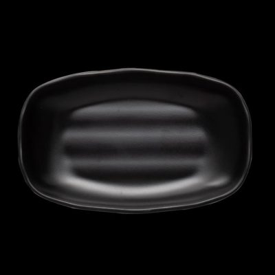 CC-Matte Oblong Plate 22.5x14cm - BLACK